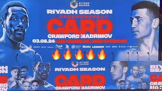 TERENCE CRAWFORD VS MADRIMOV CARD IS 🔥! TURKI BRINGS USA PROMOTERS TOGETHER! PBC IS CRUSHING IT!