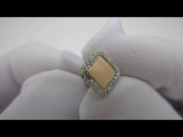 Срібні сережки з золотом сжх124 Відео огляд