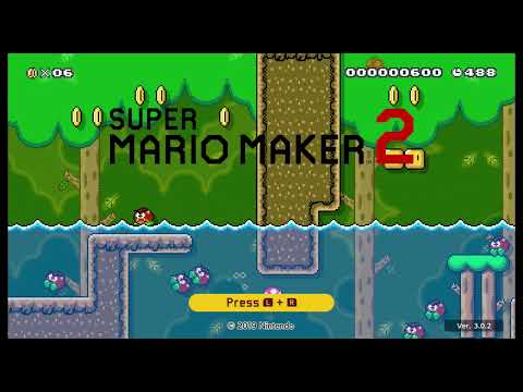 Super Mario Maker 2 - Title Screen "SMW - Jungle" with 486s