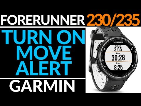 Turn On and Off Activity Tracking and Move Bar Alert - Garmin Forerunner 230 / 235
