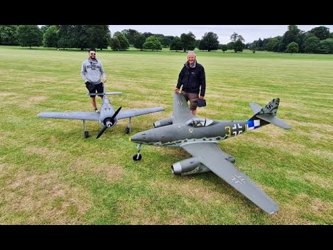 1/4 SCALE RC MESSERSCHMITT ME 262 & 1/4 SCALE RC FOCKE WULF FW-190 - MOKI 250cc 5 CYL RADIAL - 2021