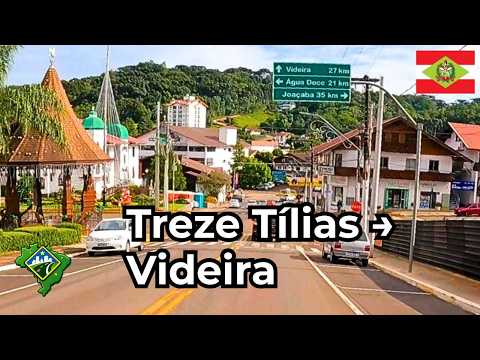 Treze Tílias → Videira | Vale do Rio do Peixe e a Força do Interior Catarinense | SC-355