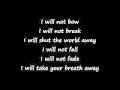 Breaking Benjamin - I Will Not Bow (Lyrics) 