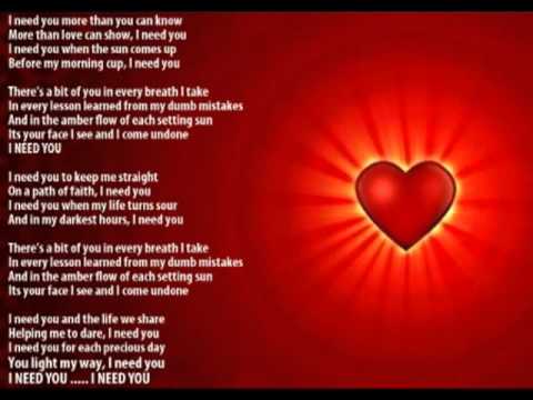 I Need Your Love - Joey Brooks