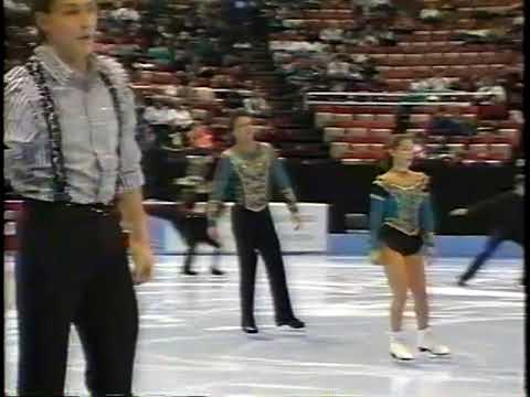 1994 US National Championships - Pairs Short Program - Judges Intro & Warm-Up Group 1