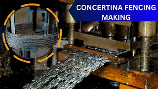 How Concertina Coil Fencing is Made | Manufacturing Process of Fencing | Concertina Coil Factory