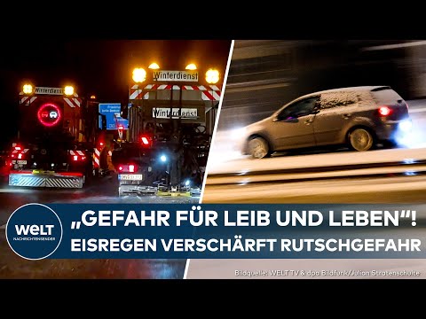 Video Thumbnail: WINTER LEGT EINEN DRAUF: Eisregen verschärft Rutschgefahr! Hier könnte es chaotisch werden