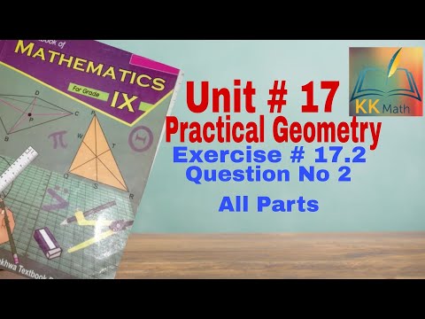 kpk board 9 class math unit 17 Practical geometry Exercise 17.2 question 2 altitude @KK Maths