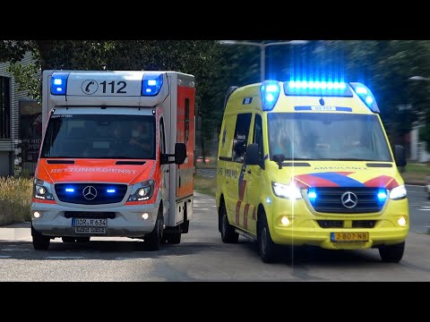 [28.06.2021][Luchthoorn] [Duitse-] Ambulances met spoed in Enschede