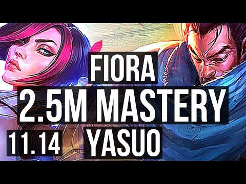 FIORA vs YASUO (TOP) | 2.5M mastery, 7 solo kills, Legendary, 400+ games | BR Diamond | v11.14