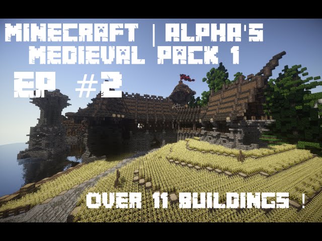 Alpha's Medieval Pack | Over 11 schematics! Minecraft Map