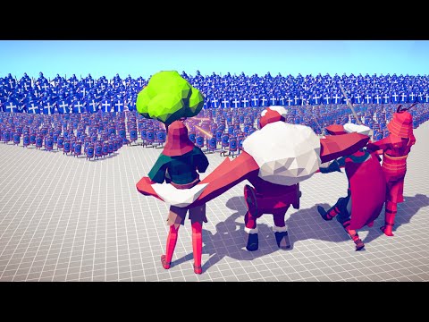 SUPER GIANTS 4x 🔥 vs ⚔️ 200x MELEE ARMY / Totally Accurate Battle Simulator ( TABS )