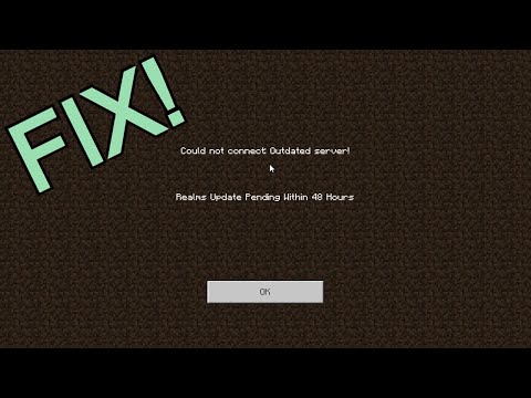 How to fix Minecraft outdated realm