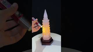 Tháp Văn Xương Đá Thạch Anh Hồng Tự Nhiên 7 Tầng Cao 27,5cm