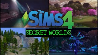 How to Unlock All 4 SECRET worlds in The Sims 4 (and how to build in them!!)