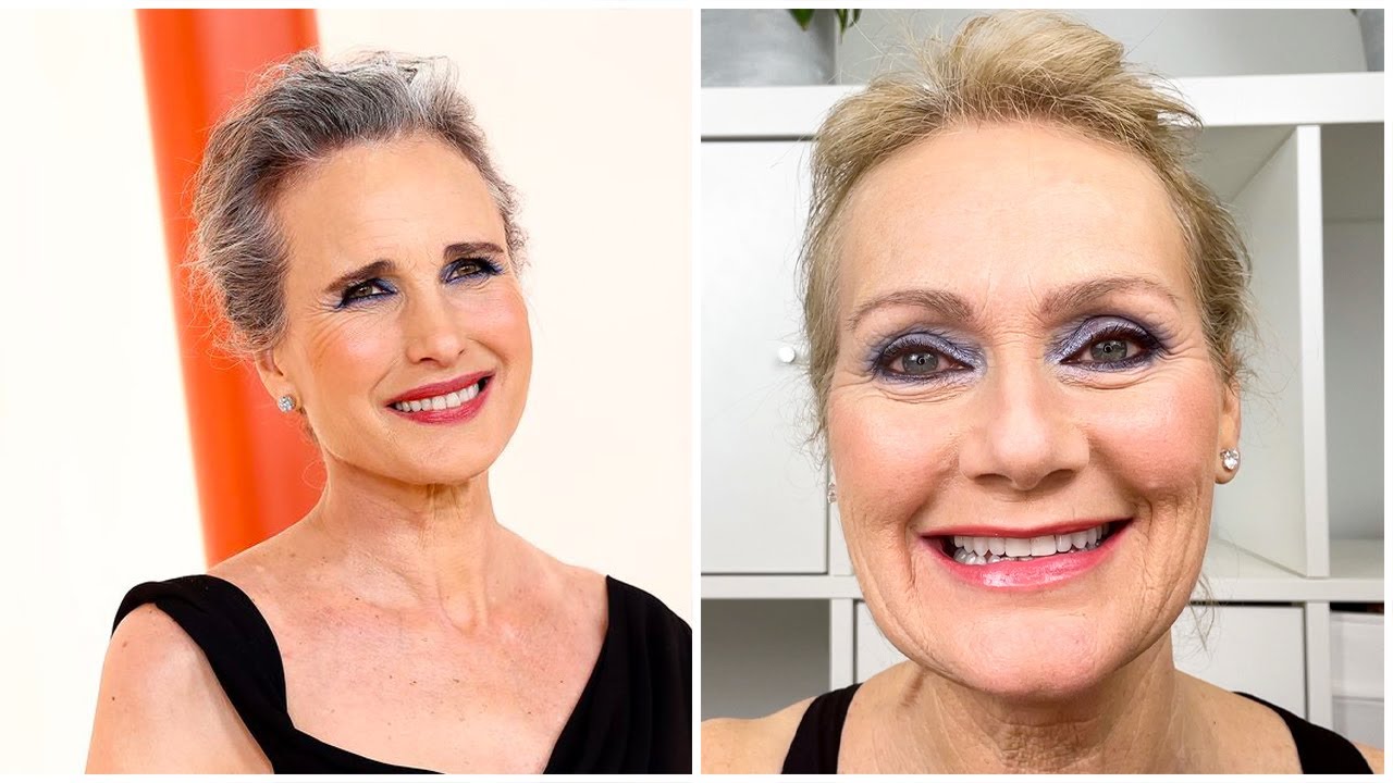 Oscars 2023 Andie Macdowell Inspired Tutorial - Makeup for Older Women