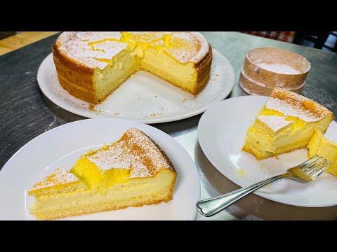 Torta di ricotta cremosa in guscio di frolla ￼