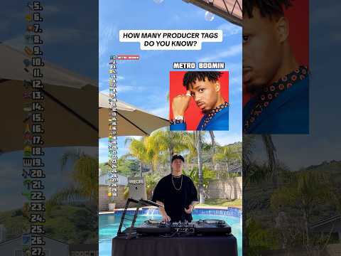 The best PRODUCER TAG’s in hip-hop! How many do you know? 🤔