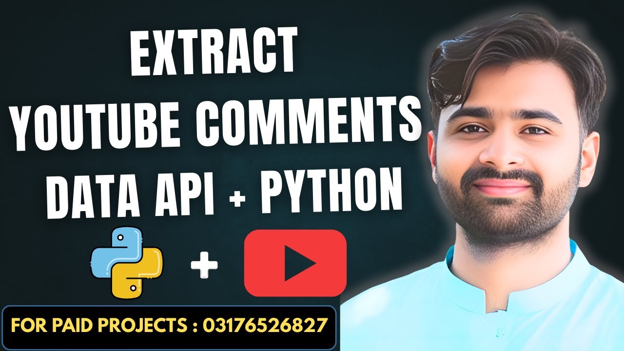How to Scrape any Youtube Video Comments Using Python & Youtube API | Youtube Comment Extractor