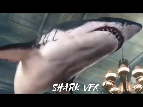 Shark hunting in the library vfx|by-oceanwikipedia | #shorts #vfx #shark #cgi