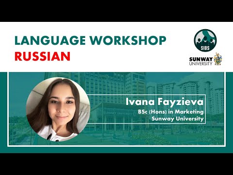 Russian Language Workshop | Ms Fayzieva Ivana (S2 EP2)
