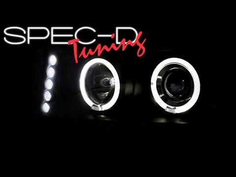 SPECDTUNING DEMO VIDEO: 2004-2012 CHEVY COLORADO HALO LED PROJECTOR HEADLIGHTS