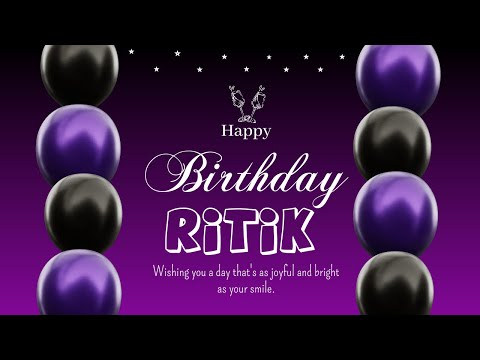 Ritik Happy Birthday | Birthday Songs with name | Birthday Reel |Janamdin | #Ad4beloved