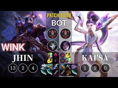 ES Wink Jhin vs Kai'Sa Bot - KR Patch 10.23