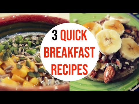 3 Breakfast Recipes For Weight Loss | Breakfast Ideas | How to Lose Weight Fast | Fat to Fab