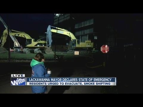 Lackawanna and Buffalo Fire officials say air monitoring is trending positive