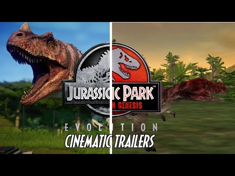 JURASSIC WORLD: EVOLUTION vs JURASSIC PARK: OPERATION GENESIS - Cinematic/Announcement Trailers!