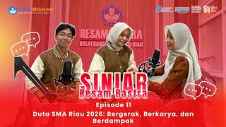 Duta SMA Riau 2026 : Bergerak, Berkarya, dan Berdampak.