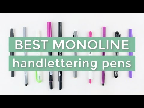 Favorite Pens for Monoline Handlettering and Calligraphy | How To Handletter