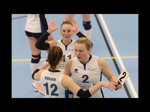 180210 Sliedrecht Sport Dames 1 - VC Weert Dames 1 (Foto's Brian Cleton)