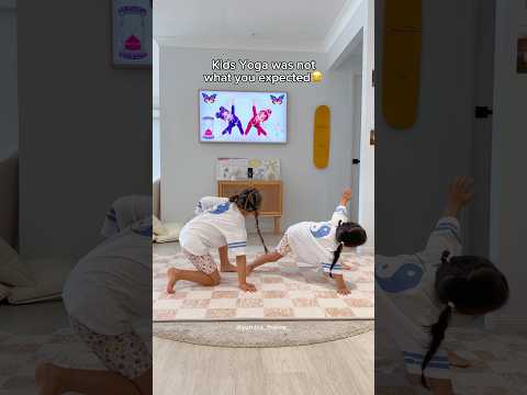 Kids yoga was not what we expected😂 #mumlife #toddler #funnyvideos