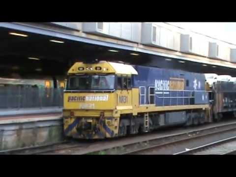 NR31 Departing to Adelaide with the Overland at Southern Cross