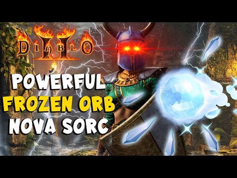 Powerful Frozen Orb Nova Sorceress Build Guide for Diablo 2 Resurrected / D2R