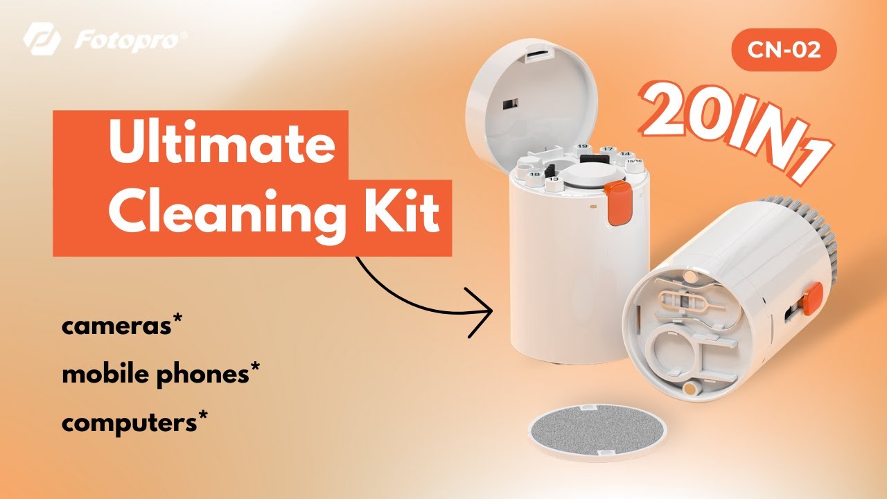 20-IN-1! Enjoy ASMR Cleaning with Fotopro CN-02 Cleaning Kit