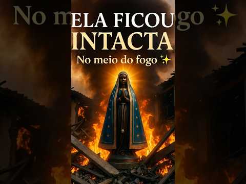 Ela ficou intacta no meio do fogo Nossa Senhora