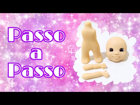Rostinho e corpinho de biscuit fofinho manual/ boneca de biscuit passo a passo!