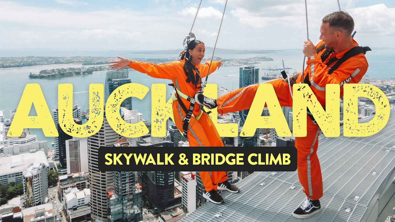Join travelers as they visit Sky Tower and experience SkyWalk activity.