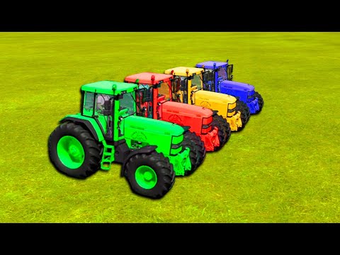 LOAD OAT BALE WITH OLD CASE TRACTORS - Farming Simulator 22