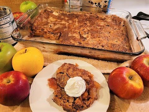 Apple Cobbler with Cake Mix and Pie Filling...