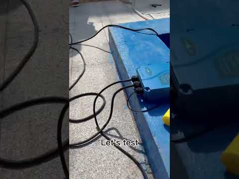 Solar water pump connection
