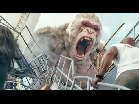 Feeding The Monster Scene - George Eats Claire - Rampage (2018) Movie Clip HD