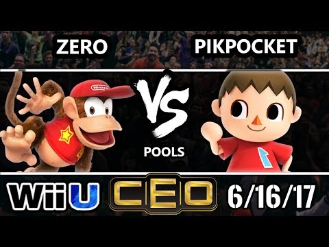 CEO 2017 Smash 4 - TSM | ZeRo (Diddy Kong) vs CSM | PikPocket (Villager) WiiU Tournament