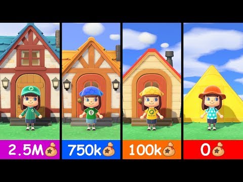 Animal Crossing New Horizons - All House Upgrades
