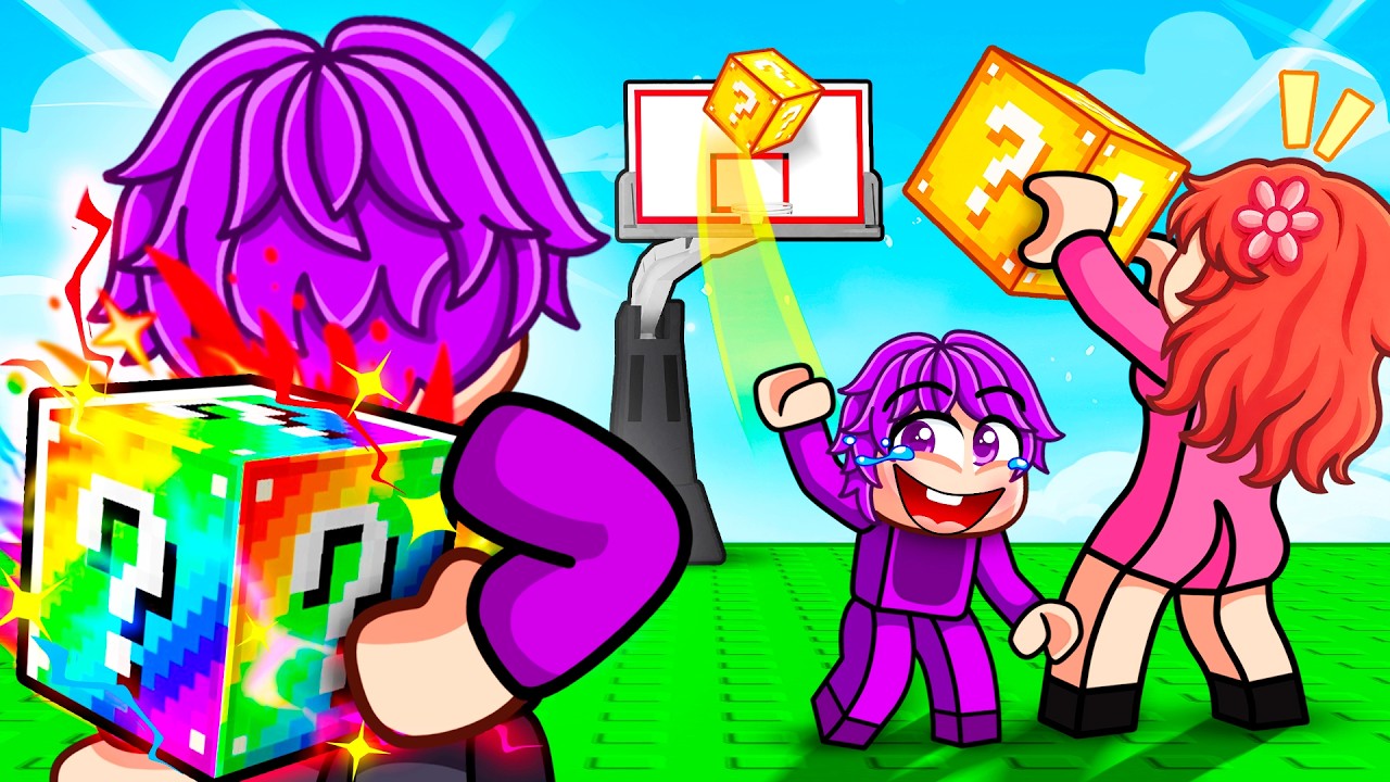 I Pretended To Be a NOOB in SHOOT A LUCKY BLOCK...