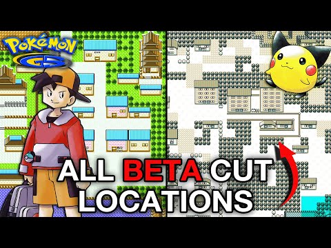 The Complete Cut and Altered Maps of Pokemon Gold and Silver | Cut Content