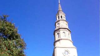 preview picture of video 'St. Phillip's Episcopal Church Clock Charleston, SC'